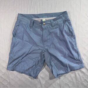 Stio Shorts Mens 30 Blue Performance Chino Lightweight Hiking Outdoor Travel